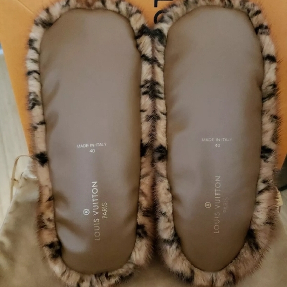 Louis Vuitton Sleeper Fur Flats Natural Color 40EU Limited Edition - Picture 2 of 16